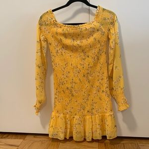 NWOT - Forever 21 Yellow Off the Shoulder Dress - Medium